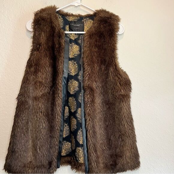 Sanctuary faux fur vest ⛄️ brown ⛄️ medium - Picture 1 of 8